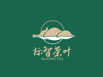 創意中(zhong)式(shi)茶葉logo設(shè)計(ji)