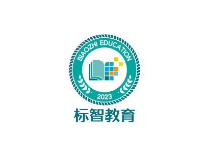 簡約創意教育徽章logo設(shè)計(ji)
